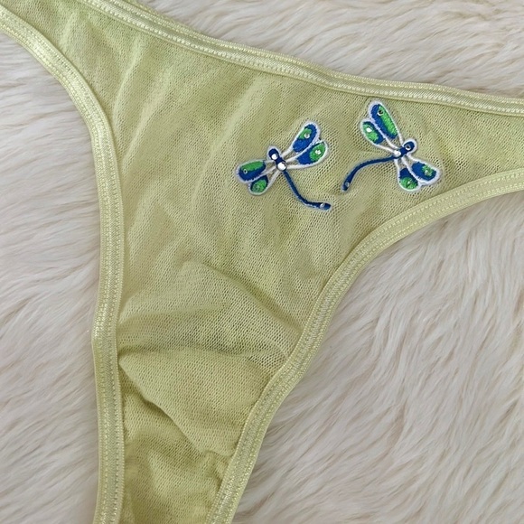 Y2K Victoria’s Secret Mesh Dragonfly Thong - Picture 1 of 5